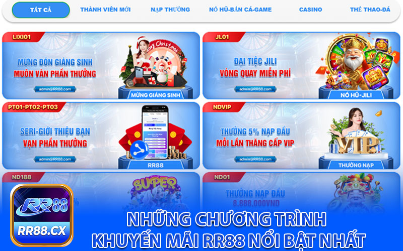 Những chương trình khuyến mãi rr88 nổi bật nhất